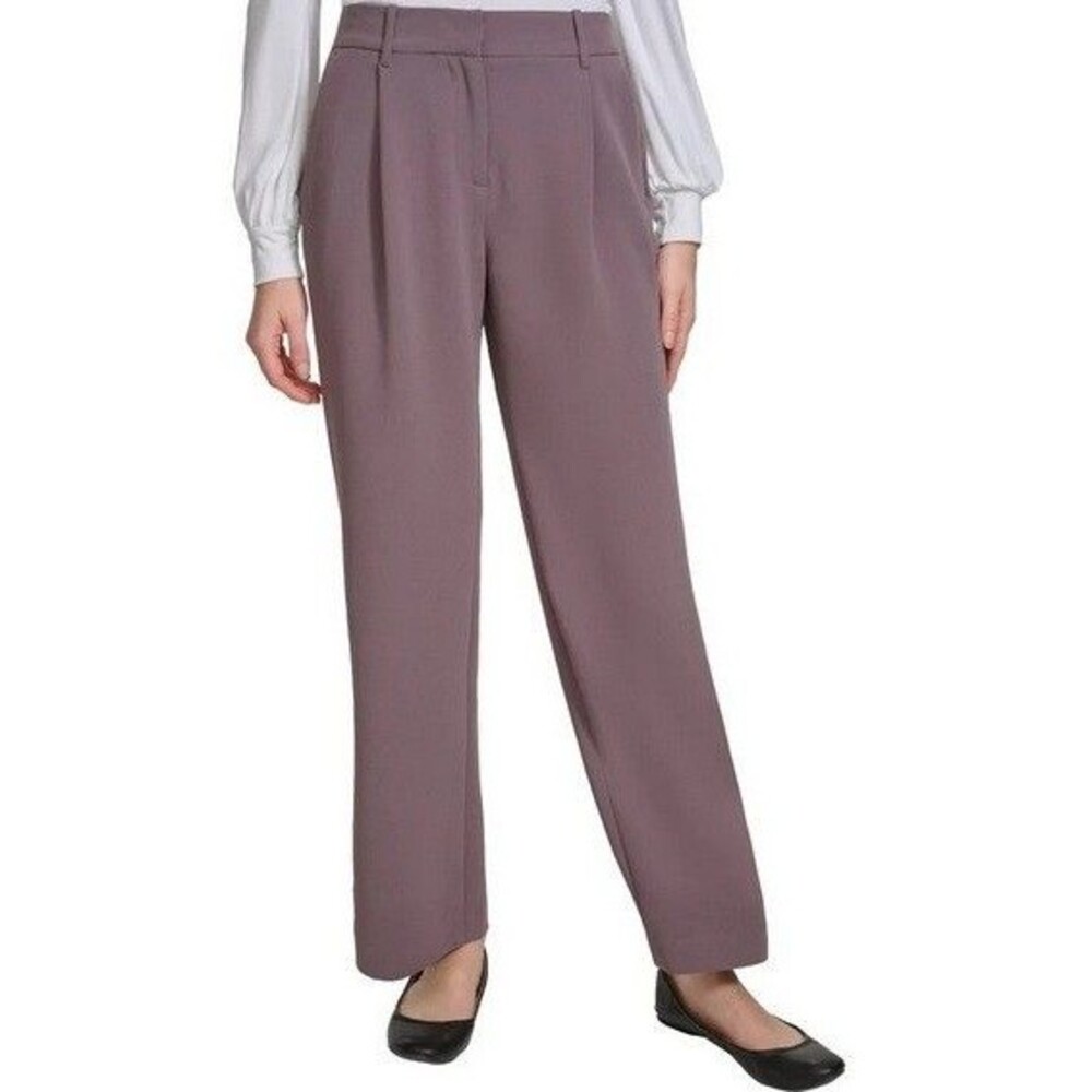 Wide Leg Pant Taupe Brown Ladies DKNY NWT